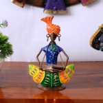 Man Figurines Tea Light Candle Holder