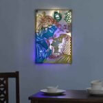 Lord Radha Krishna with Led