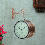 Copper Railway Wall Clock